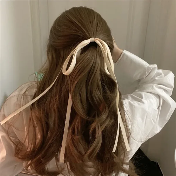 2pcs Élastiques Avec Nœud Long