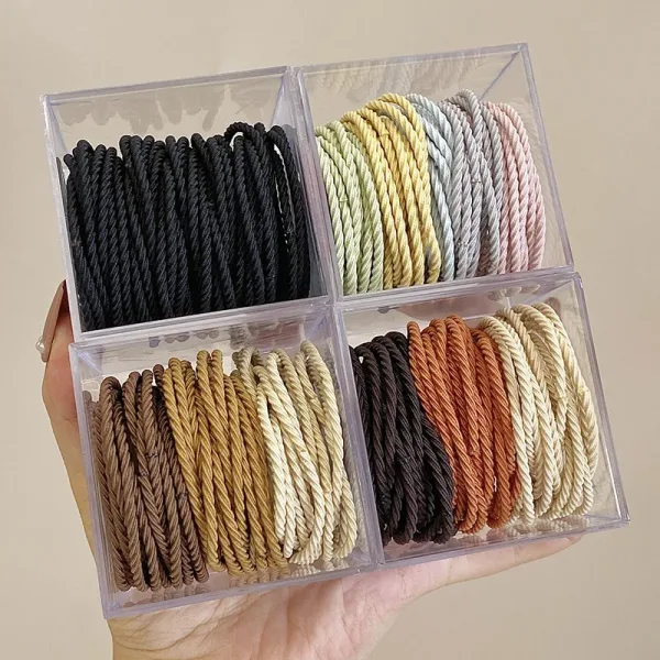 Lots De 50 Pcs Élastiques Texturés Fins