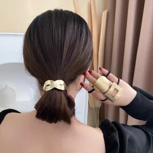 Élastiques Ornement Métallique Cheveux