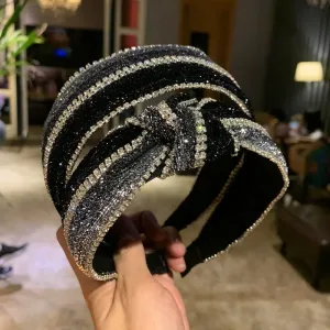 Serre-tête À Strass Noir