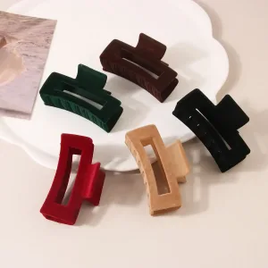 Pince En Velours Rectangulaire