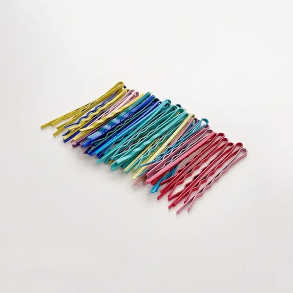 50 Pcs Épingle À Cheveux Ondulés Colorés