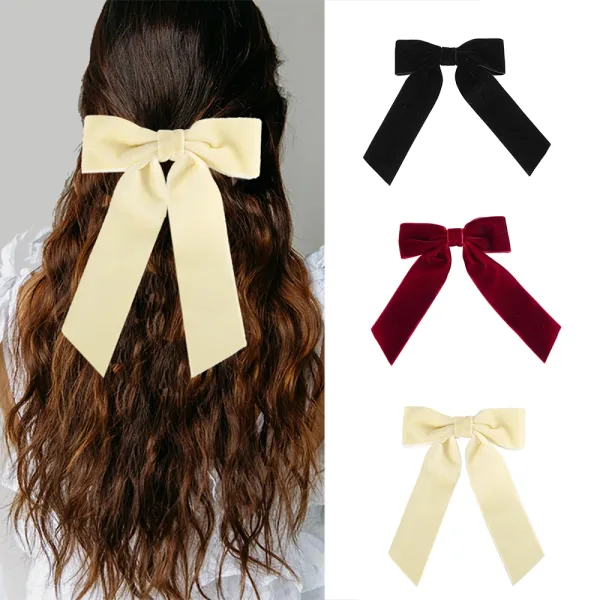 Barrette À Nœud Classique