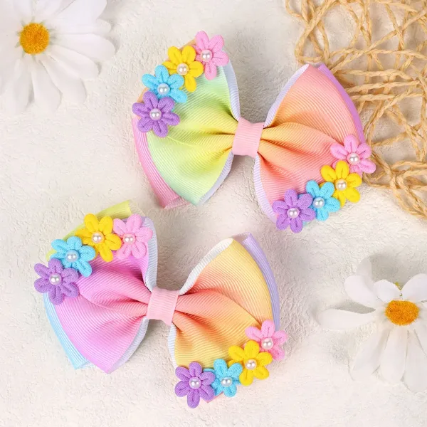 2 Barrettes Couleurs Bonbons
