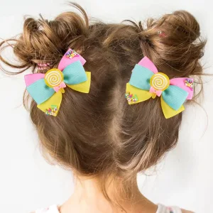21pcs Barrettes Lollipop