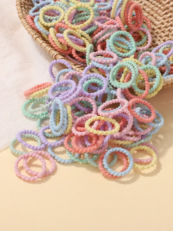 coiffe pour bébé avec élastiques fluffy