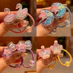 2pcs Élastiques Formes Transparentes