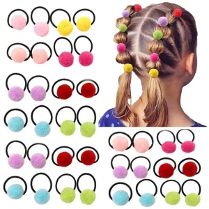 16 Élastiques Pompons