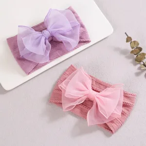 Bandeau Bébé À Nœuds Colorés