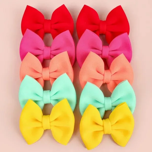 10pcs Nœud Coloré